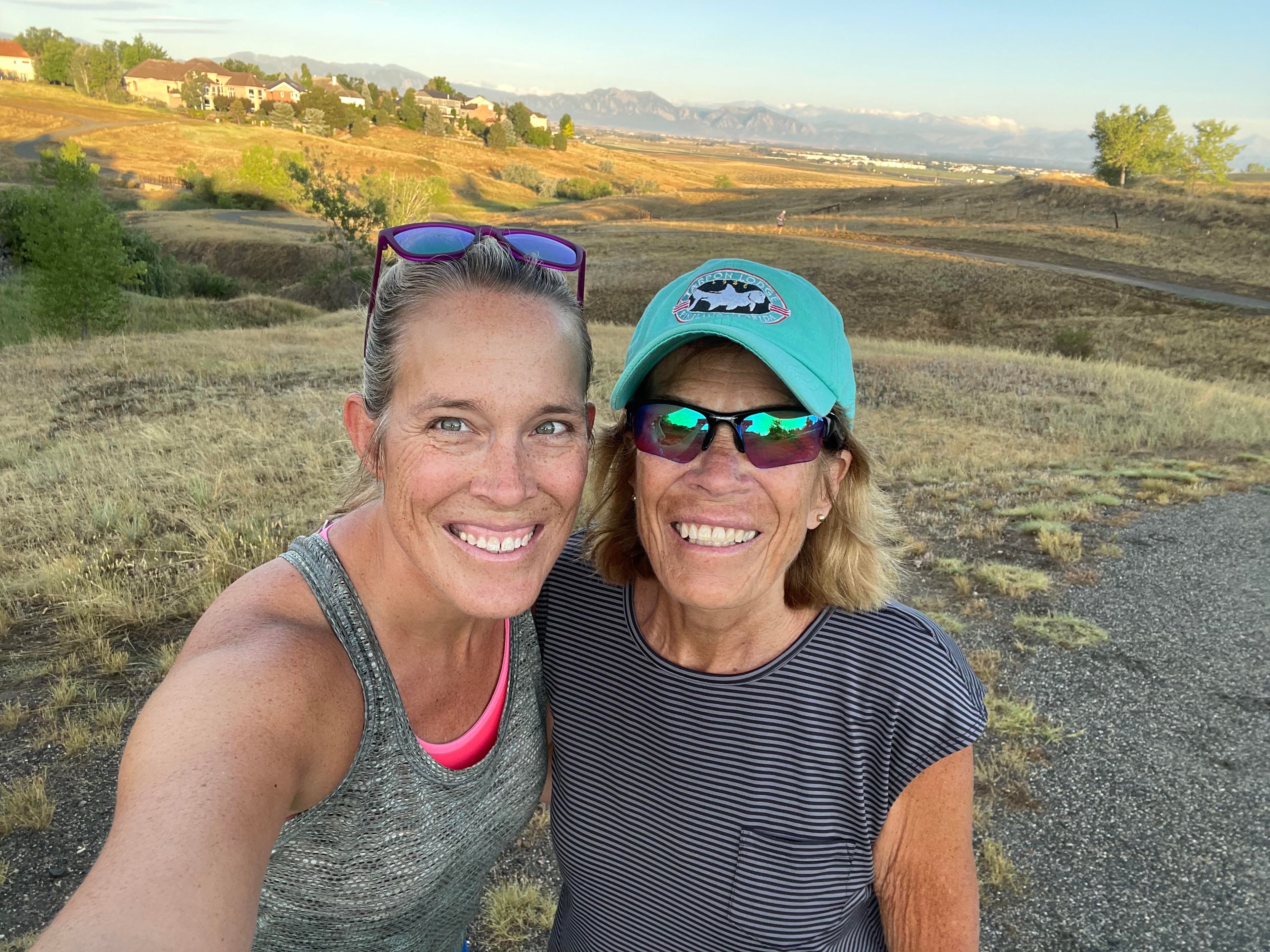 Jamie Dickinson and her mom